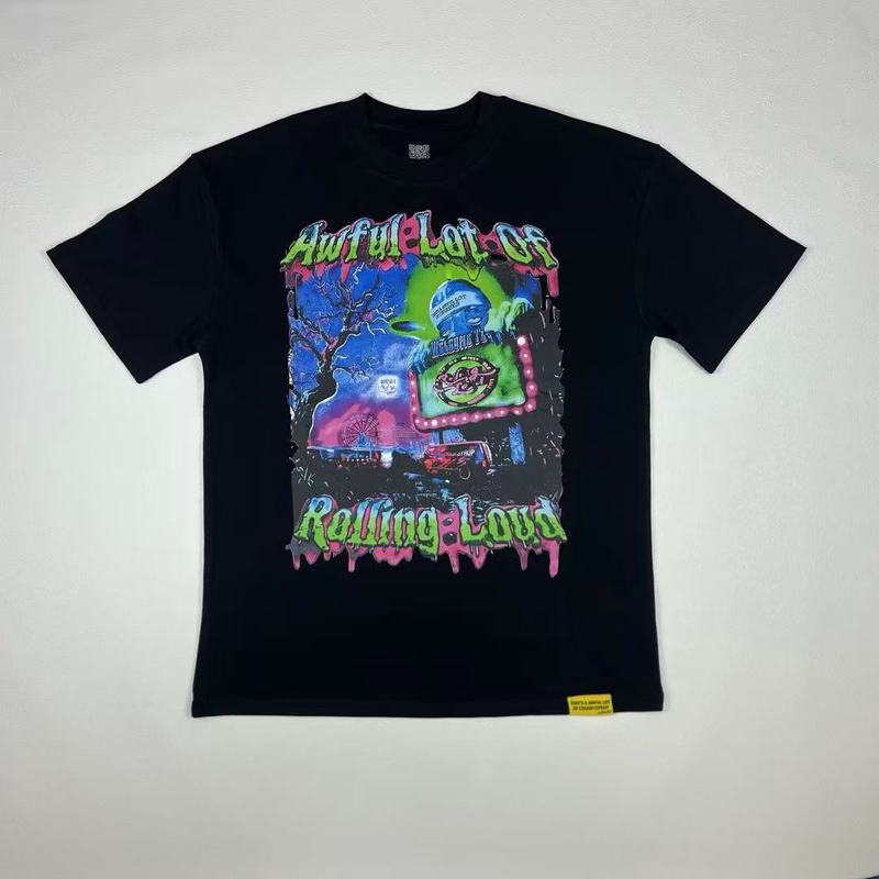 国境を越えた貿易のトレンドブランド THAT'S A AWFUL LOT OF COUGH SYRUP ゆったり男女兼用半袖Tシャツ|undefined
