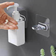 Cross-border bathroom multi-functional round hooks without drilling, shampoo holder shower gel wall-mounted adhesive hooks