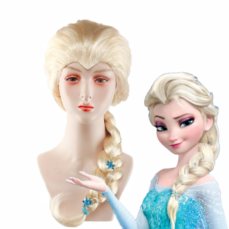 Frozen Aisha Queen Wig Aisha Princess Elsa COS Wig Children Adult Universal Wig
