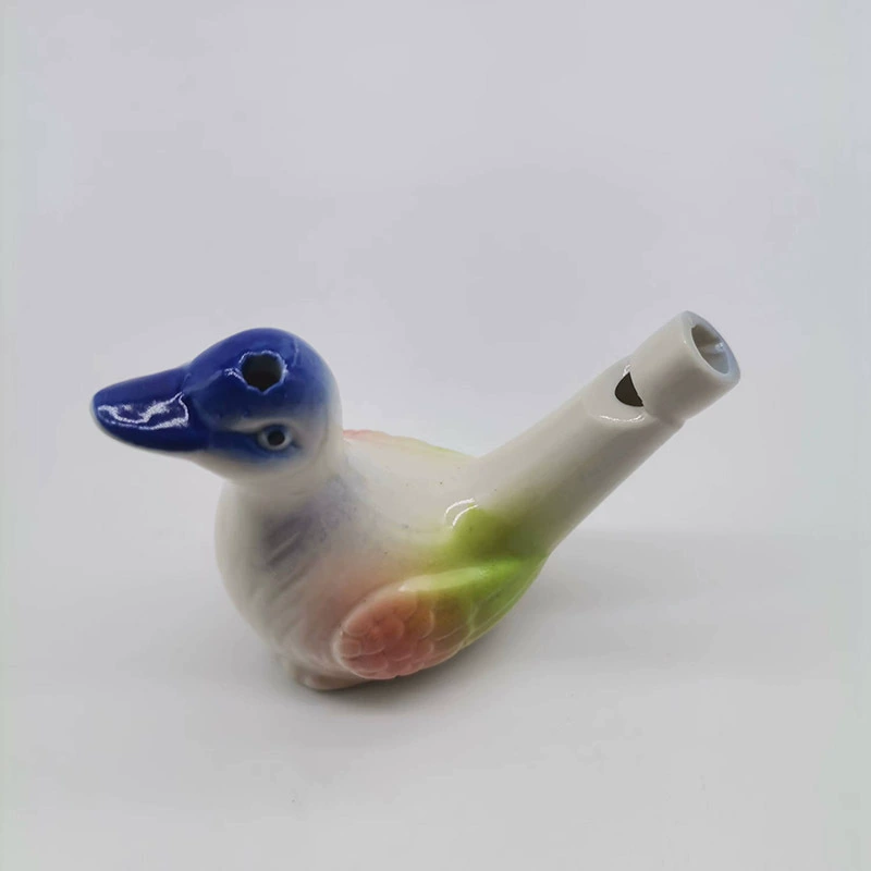 Ceramic Whistle Bird with Lanyard Music Whistle Ceramic Water Bird Scenic Stand Hot Selling Kindergarten Gifts