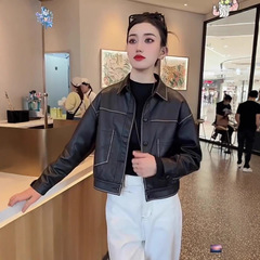 潮流时尚皮衣外套女2025秋季新款复古短款机车服洋气高街百搭上衣