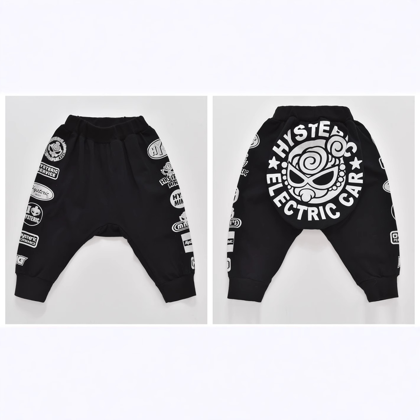 Summer New Children's Harem Pants Cartoon Print Trendy Big Butt Pants Fashion Casual Cropped Jogger Pants