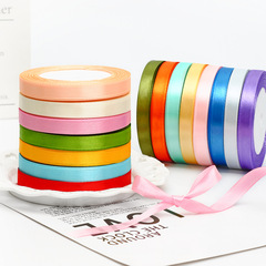 Floral Bouquet Gift Packaging Ribbon Cake Box Fine Ribbon Satin Ribbon Fabric Strips DIY Material from Manufacturer