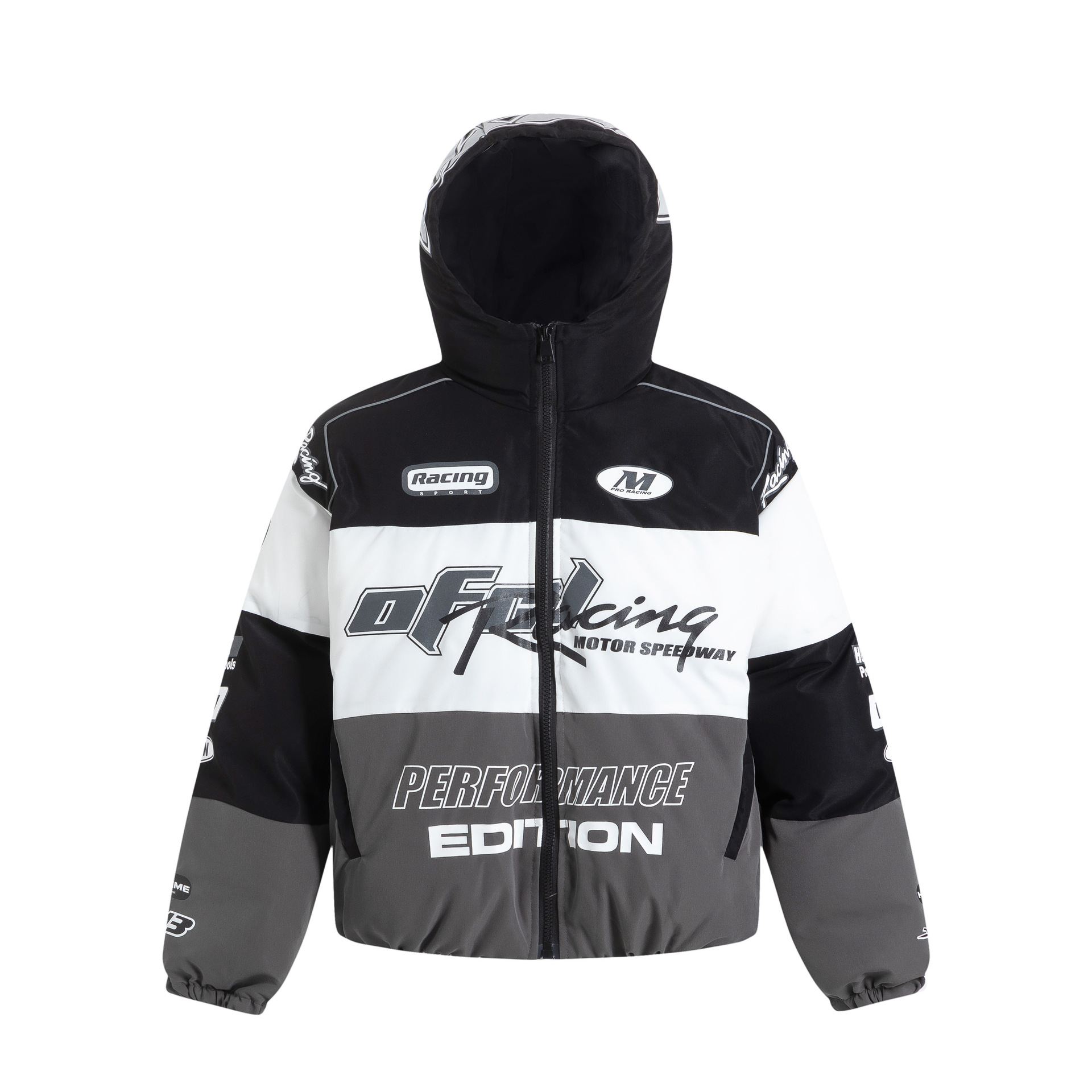 Giacca da motociclista da uomo autunno e inverno 2024 nuova giacca trapuntata con cappuccio ispessita cappotto di cotone_voghion.com