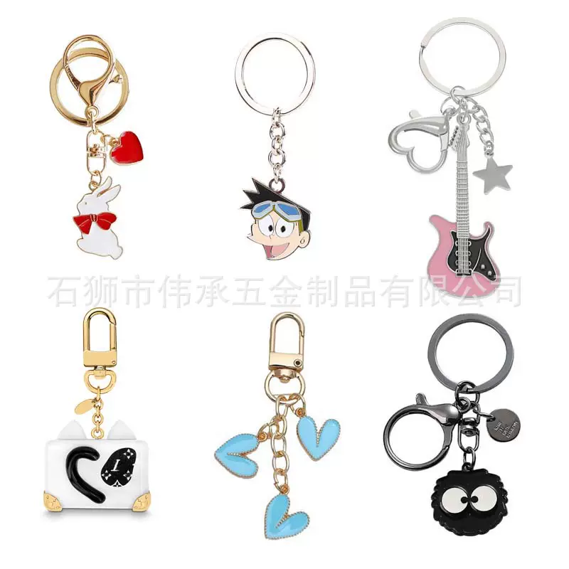 金属钥匙扣定制烤漆珐琅卡通学校企业活动纪念品旅游景区文创LOGO