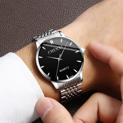 Chenxi Men's Simple Business Watch Live Broadcast Cross-Border Foreign Trade Manufacturer Wholesale Steel Strap Luminous Quartz Watch