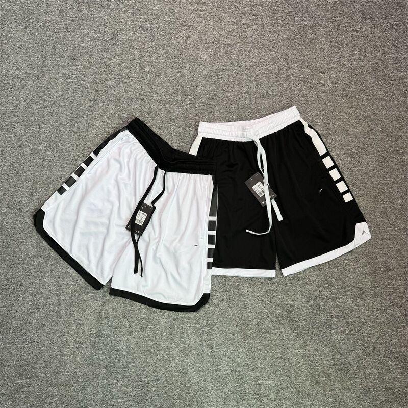 Cross-Border New American Elite Basketball Pants Drawstring Sports Breathable Shorts Casual Loose Quarter Pants for Older Boys