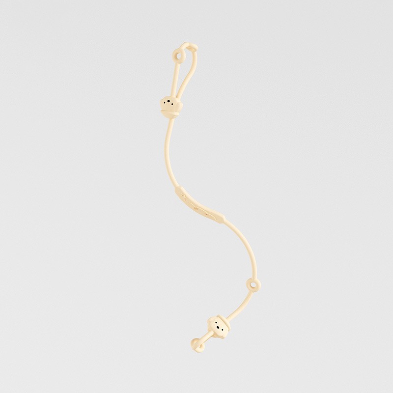 Puppy Silicone Chain-Apricot