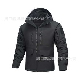 新款热反射内里迷彩户外战术棉服男防寒保暖耐磨棉衣跨境寒区棉袄