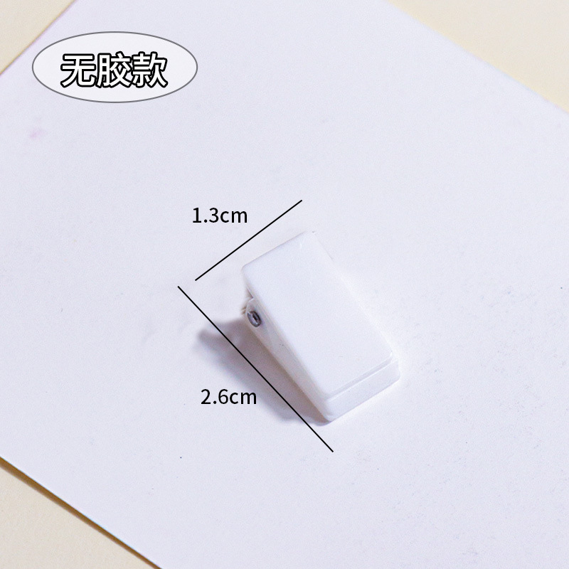 Clips de plástico acrílico accesorios de papelería clips transparentes pequeños carpetas de cinta adhesiva cuentas de mano clips PPdiy