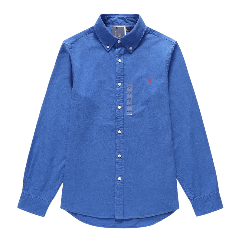 Cross-Border High-Quality Ralph Lauren Basic Style Embroidered Logo Pure Cotton Unisex Casual New Long-Sleeve Shirt Cross-Border High-Quality Ralph Lauren Basic Style Embroidered Logo Pure Cotton Unisex Casual New Long-Sleeve Shirt