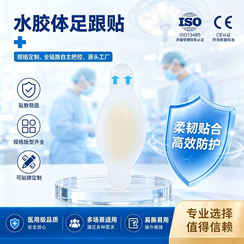 Transparent invisible hydrocolloid heel pads, anti-chafing pads, toe pads, gel pads for forefoot and heel