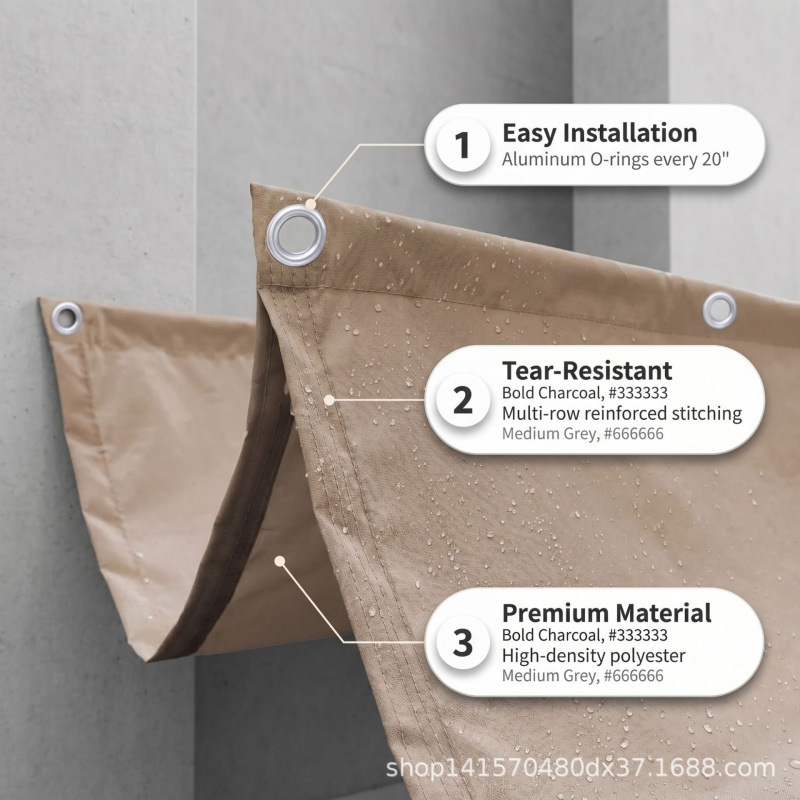 Outdoor Retractable Wave-Shaped Sunshade Sail, Rainproof and Sunproof Waterproof Sunshade Cloth, Courtyard Terrace Balcony Gazebo Sunshade Canopy Outdoor Retractable Wave-Shaped Sunshade Sail, Rainproof and Sunproof Waterproof Sunshade Cloth, Courtyard Terrace Balcony Gazebo Sunshade Canopy