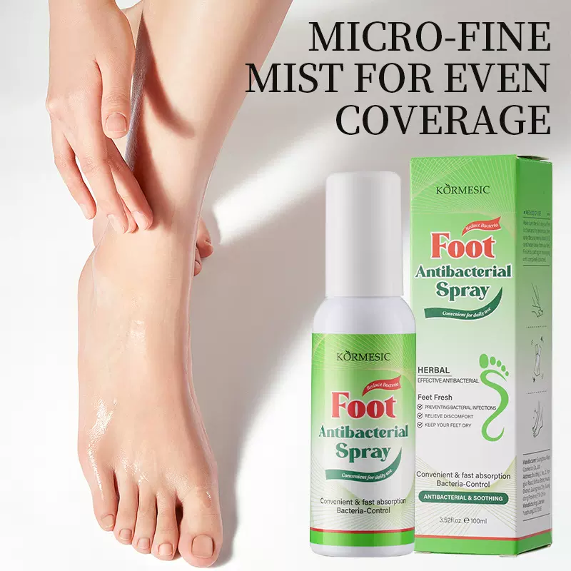 KORMESIC全英文脚部护理喷雾Foot Spray足部护理外贸跨境厂家批发