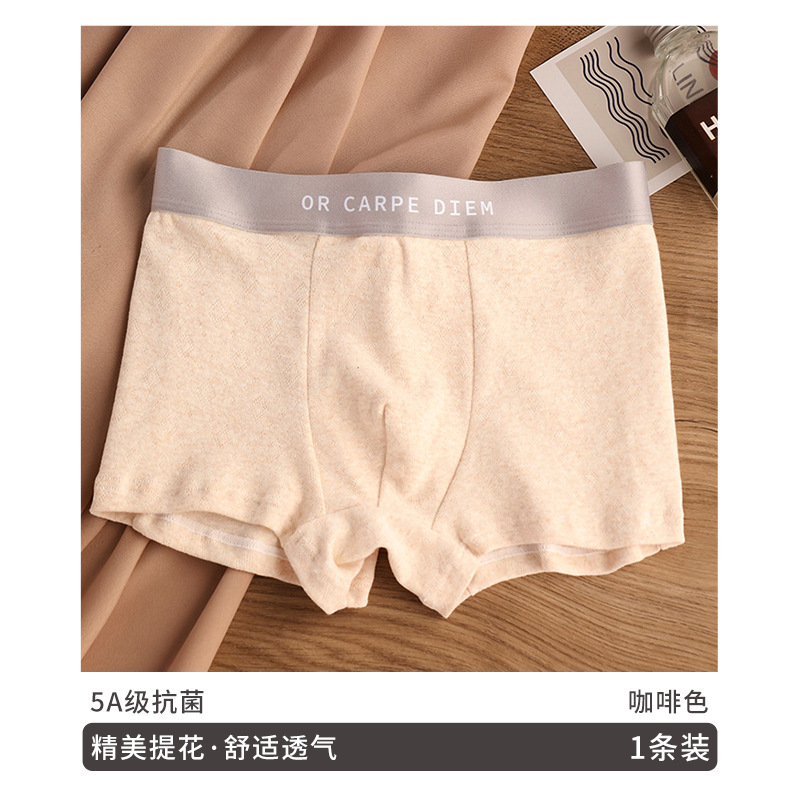 Ropa interior de hombre, pantalones bóxers antibacterianos de algodón puro, pantalones cortos bóxer para jóvenes transpirables deportivos para niños de verano, bragas para la cabeza