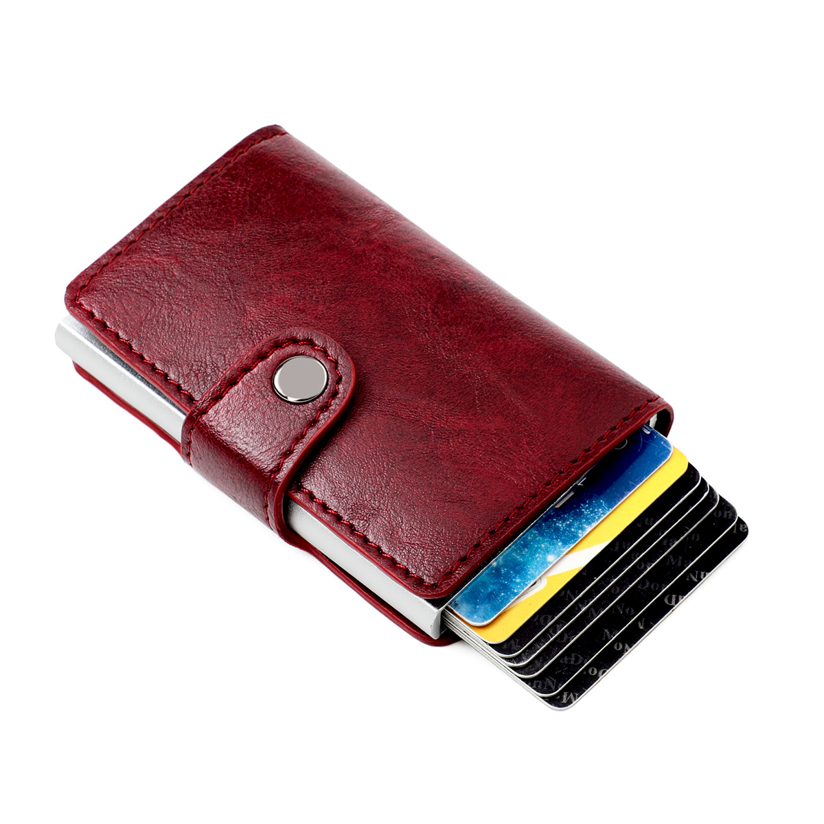 Wholesale Rfid Shielding Anti-theft Brush Ultra-thin Credit Card Aluminum Alloy Card Bag display picture 17