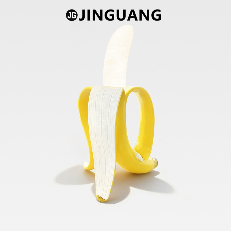 Cross-Border Nordic Banana Floor Lamp Post-Modern Living Room Bedroom Designer Decorative Resin Ornament Creative Designer