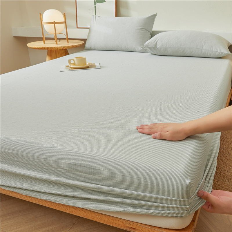 2025 nueva sábana de algodón 100 funda protectora de colchón de algodón 2025 nueva sábana universal todo incluido de cuatro estaciones 3