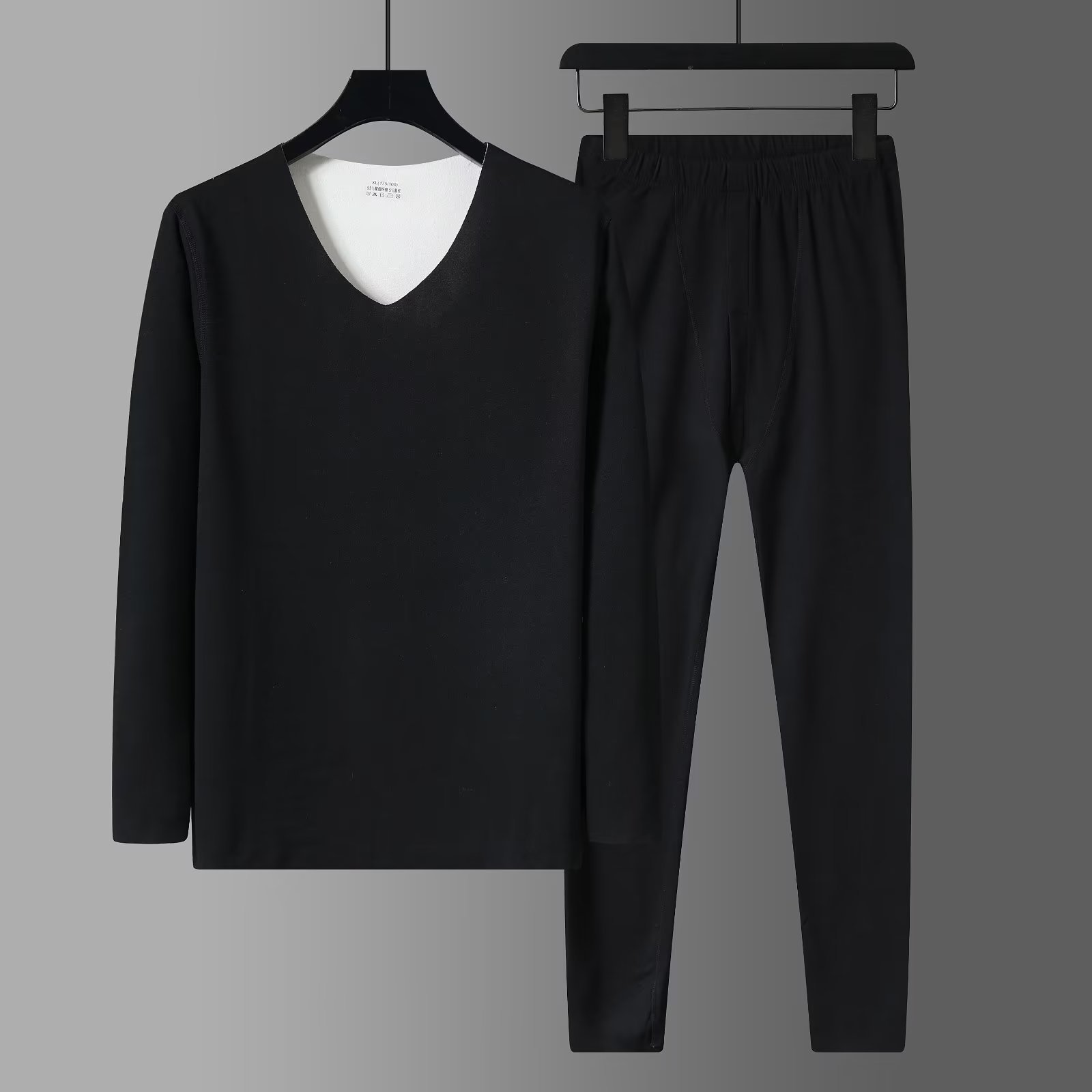 DeRong 심리스 열 속옷 블랙