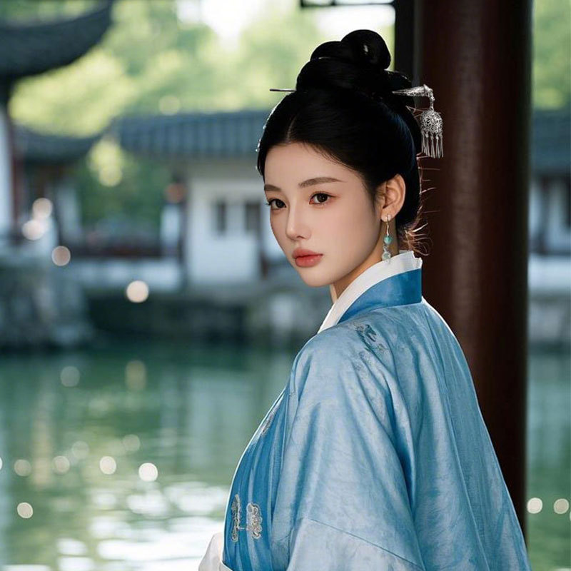 Clipper de pelo de estilo chino estilo antiguo con falda de caballo diseño de cabello sensación de estilo chino Clipper paso mecedor tocado de cabello