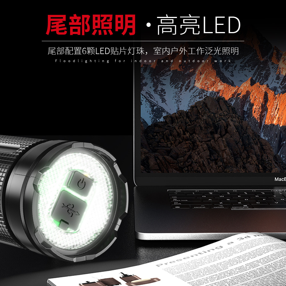 Nuevo pequeño arma de acero caliente-Venta en vivo linterna láser blanco de largo alcance cañón linterna luz trasera de salida