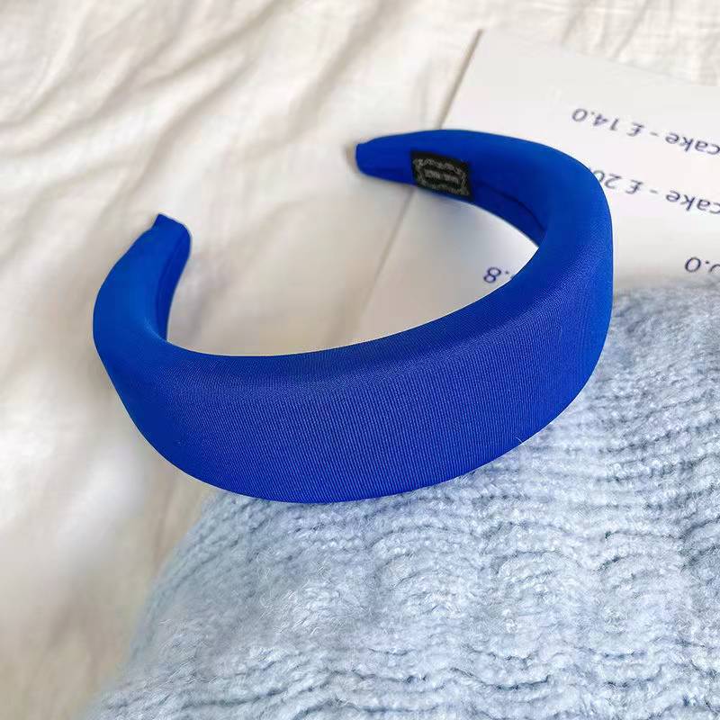 9＃蓝色海绵宽发箍