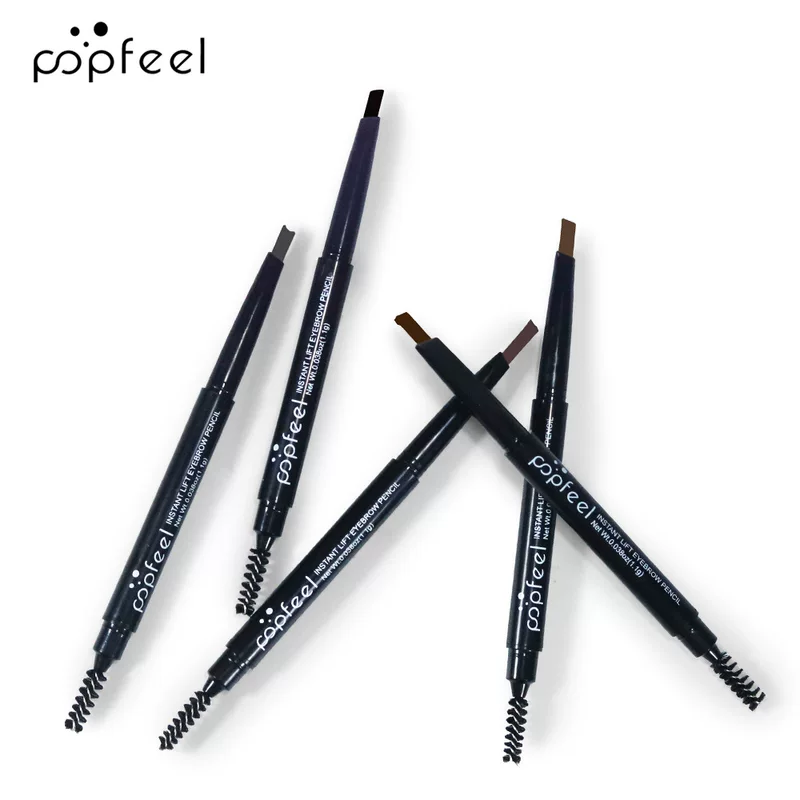 POPFEEL Double-sided automatic eyebrow pencil, makeup primer, protects against sweat, no smudge