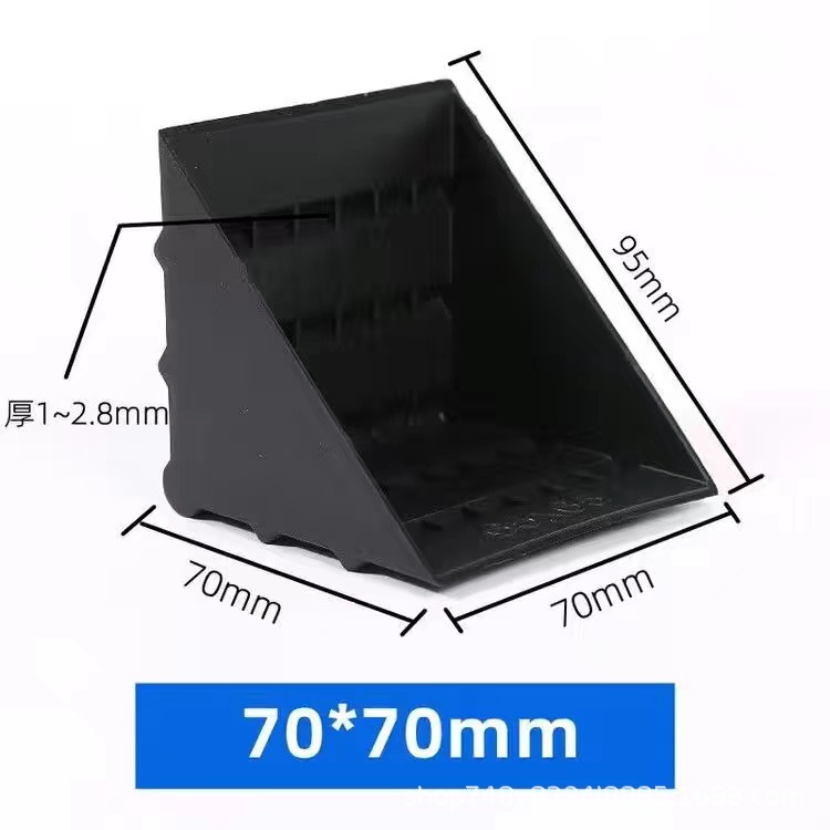 Embalaje de muebles triángulo anticolisión protección de esquina de plástico vidrio mármol protección de esquina de plástico fabricante