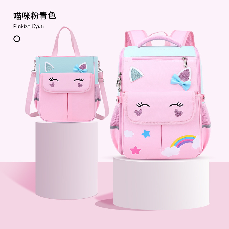 Nuevas mochilas para niños y niñas, estudiantes de primaria de grado 1 - 3 - 6 para reducir la carga de la mochila de hombro para niños de 6 - 9 - 12 años de edad, bolsas ligeras