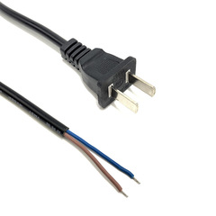 National Standard Power Cord 2-core 0.75 sqmm Two-Prong Plug Connector 1.5m 3m Two-Hole Two-Pin Stripped Copper Plug Wire