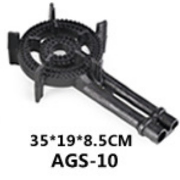 horno de hierro fundido portátil al aire libre con estufa de gas de doble tubo, tres tubos y cuatro tubos ajustables libremente