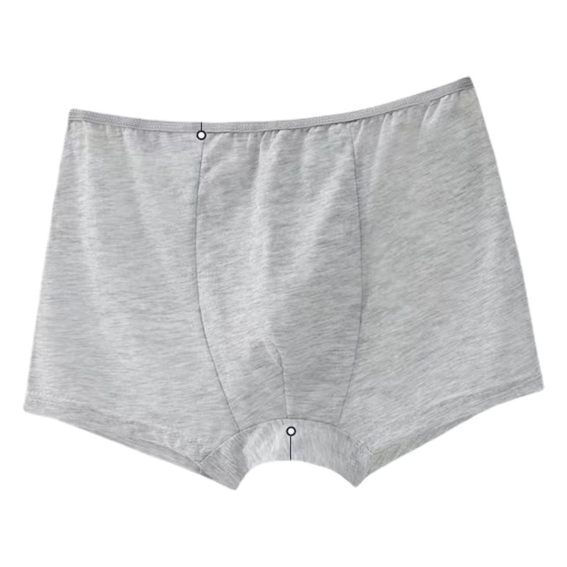 Men's Pure Cotton Disposable Underwear Travel Individually Packaged Boxer Briefs Pure Cotton Adult Sterilized Daily Disposable No-Wash Boxer Briefs