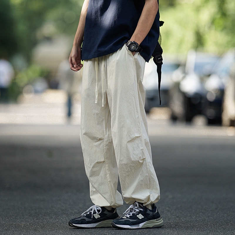 American-style Quick-drying Parachute Trooper Pants Men's Summer Thin Japanese-style Nylon Crock Pants Outdoor Hiking and Mountaineering Pants