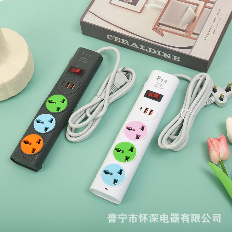 Tablero de conexiones de comercio exterior USB multifuncional estándar africano americano estándar europeo estándar británico MAX. Toma de carga de teléfono móvil 5VDC