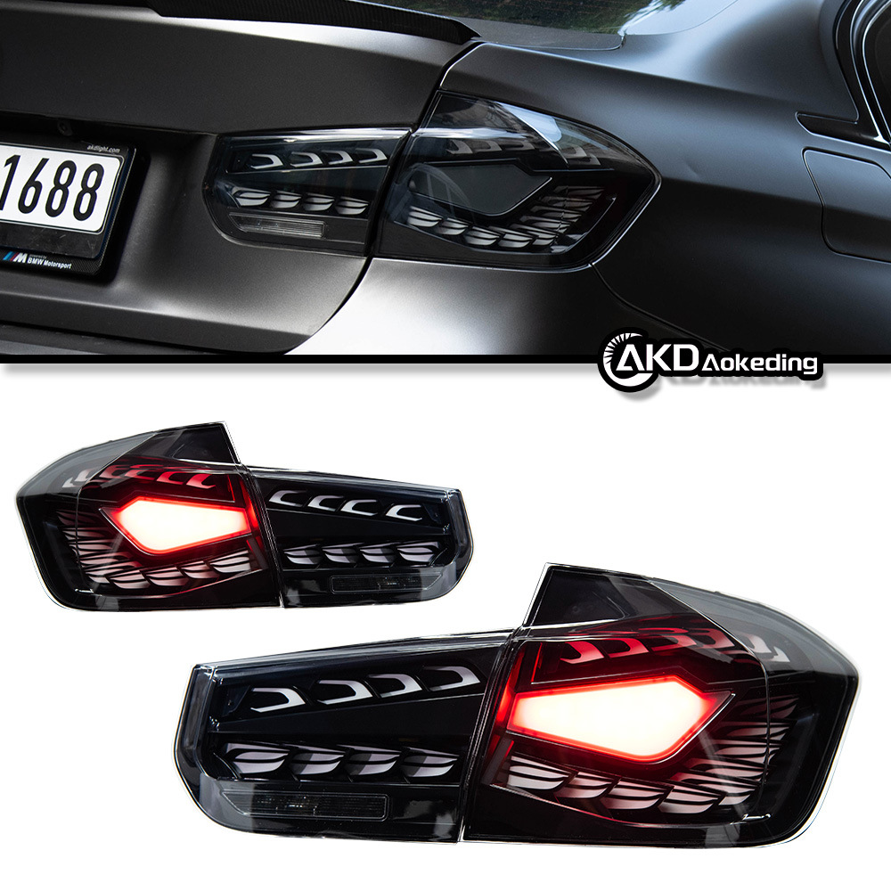 Special 12-18 Bmw 3 Series F30/F35 Double Dragon Scale Tail Light Running Water Steering Led Driving Running Water Turn Signal