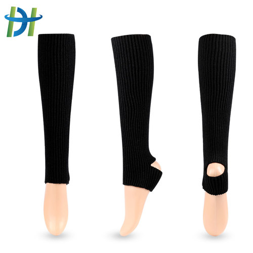 New adult and children Latin dance protective leg covers woolen knitted ballet leg warmers yoga foot warm socks