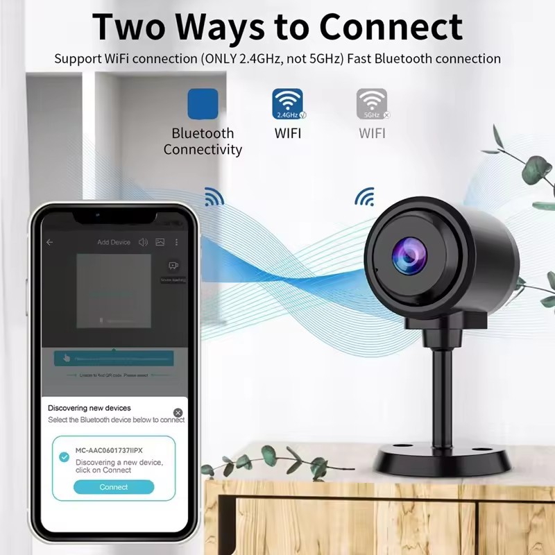 C1智能无线监控摄像头升级夜视版高清家用WiFi手机监控XD摄像机