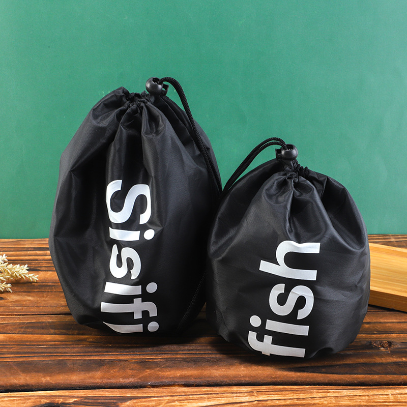 现货批发束口拉绳袋马拉松抽绳包印花收纳袋涤纶束口袋运动收纳袋