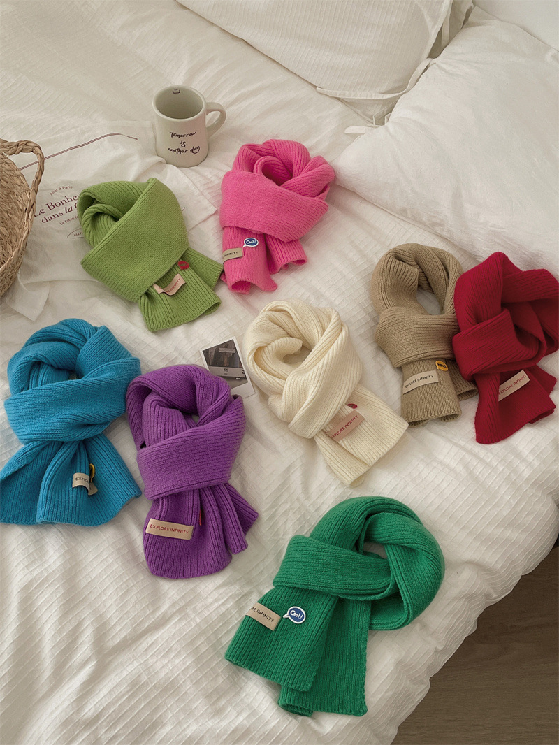Sciarpe per bambini Moda invernale Instagram bavaglini lavorati a maglia per bambini e bambine_voghion.com