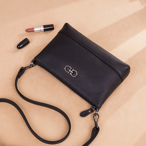 Genuine leather bag for women 2024 new fashion soft leather shoulder bag versatile simple top layer cowhide crossbody small bag for women