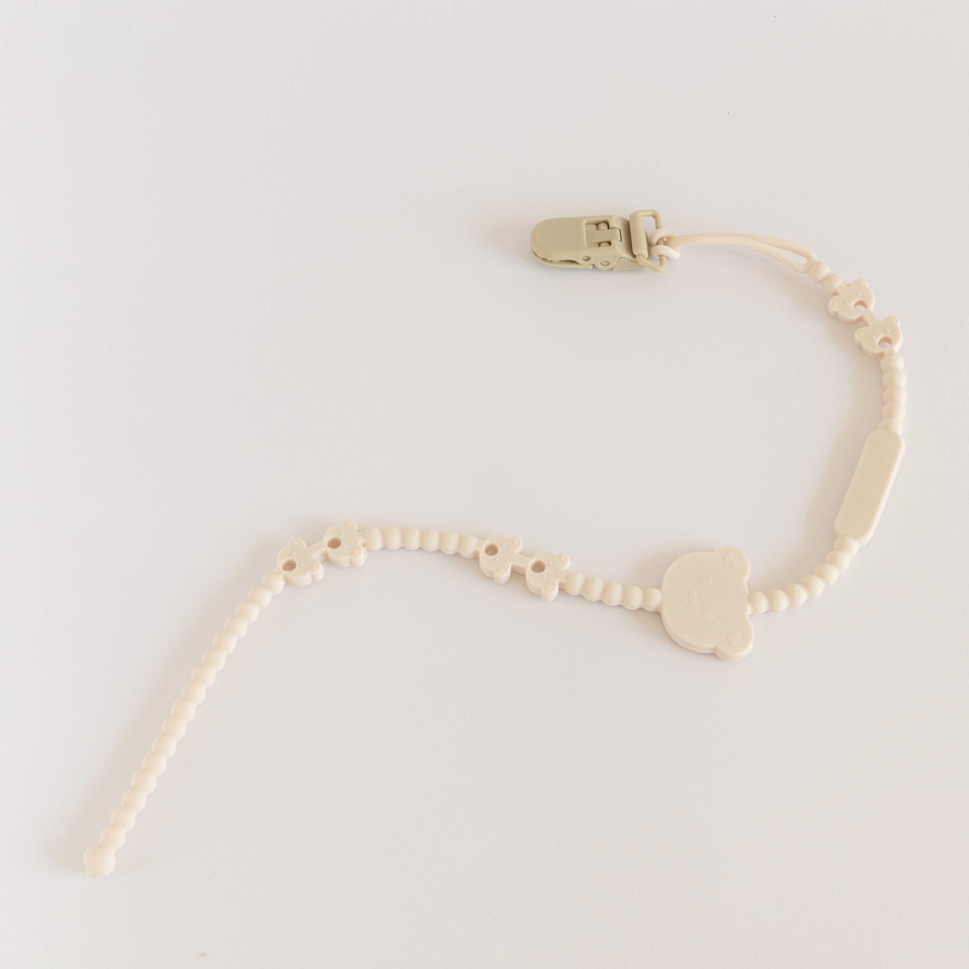 황백색 안티 체인 플라스틱 클립