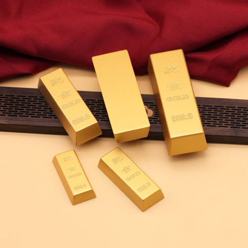 Sand gold gold bar crafts ornaments to attract wealth simulation gold bricks solid gold ingots to gather wealth opening gifts home accessories
