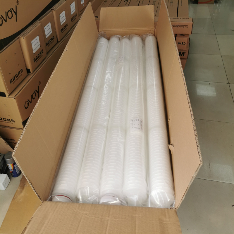 PP聚丙烯折叠滤芯 40寸插入式222接口微孔式折叠滤芯 PP折叠滤芯