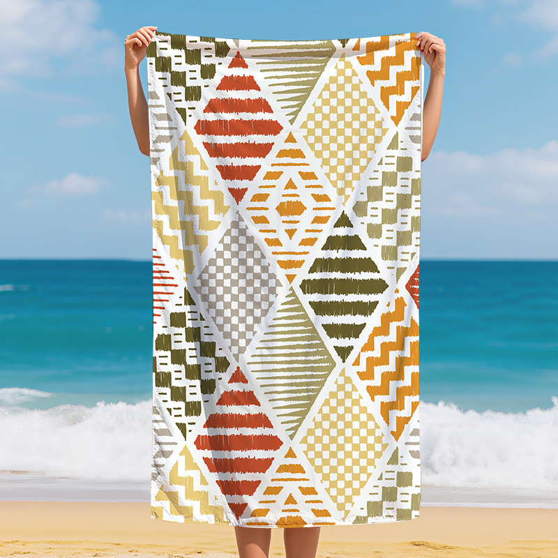 Transfronterizo amazónica microfibra toalla de playa instantánea de secado rápido impresión de agua toalla de baño de playa toalla de baño de playa