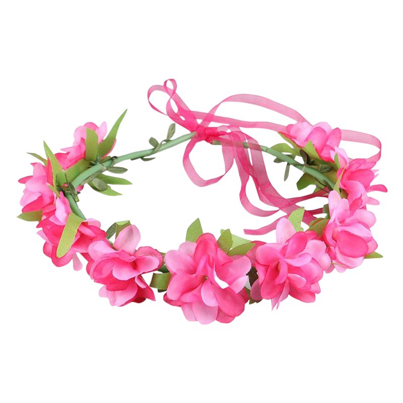 Ins bosque flor nupcial corona tocado cinturón de arena accesorios de vacaciones fotografía de boda foto planta verde cabello de boda