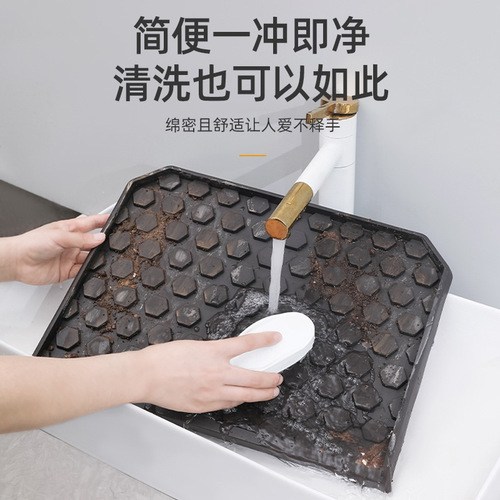 Wet and Dry Separation Disinfection Mat, Auto Cleaning Sole Cleaning Mat, Home Use Foot Mat, Water Absorbent Door Mat