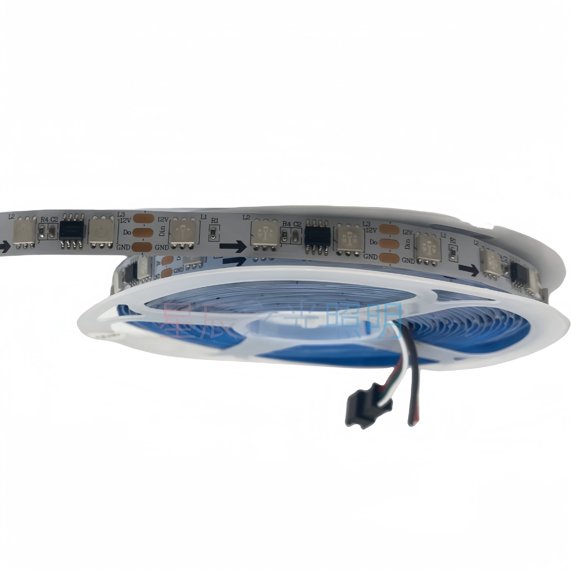 Светодиодная лента Phantom 12 В, 5050 RGB, 60 светодиодов/м (разрезная, без защиты)