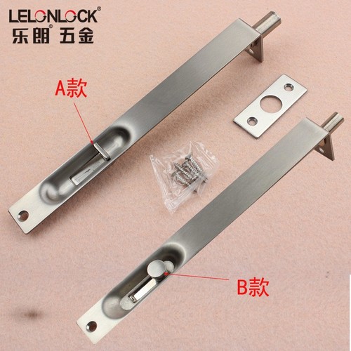 Lelang Stainless Steel 304 Hidden Heaven and Earth Latch Fire Door Hidden Latch Double Door Hidden Upper and Lower Latch