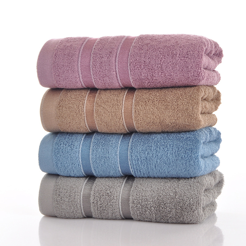 Cross-Border Labeling and Dropshipping of Plain Weave Deep Color Satin Bamboo Fiber Towels, 110g Absorbent Soft Towels