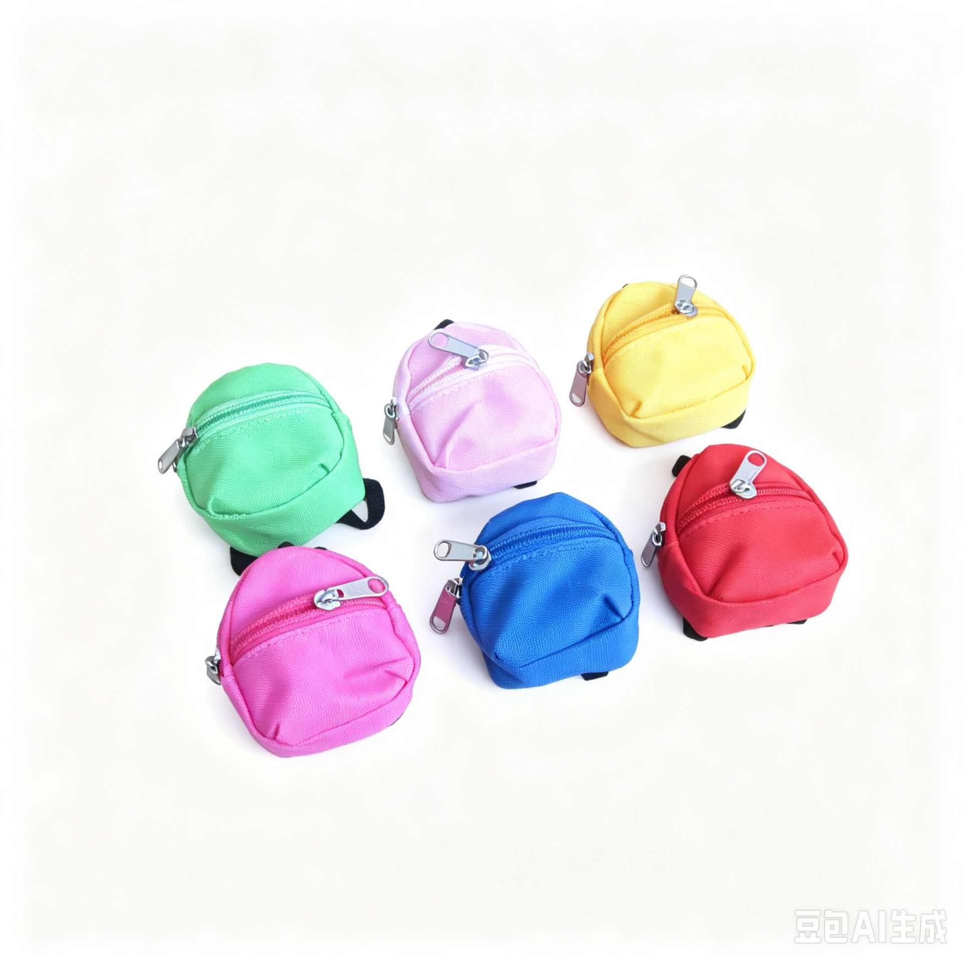 Mini Çift Omuz Bozuk Para Sırt Çantası Bez Bebek Kıyafet Değiştirme Sırt Çantası Polyester Oxford Kumaş Bozuk Para Kitap Çantası Asılı Aksesuar Cüzdan